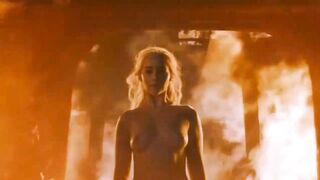 Emilia Clarke as Daenerys, S6E4