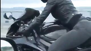 Butt: Biker babe with a consummate ass