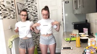 Tiny grey booty shorts - Big Asses