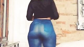 She has the fattest derriere I've ever seen so far - Big Asses