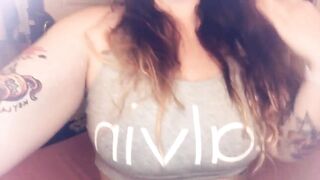 Smiling and showing you my big titties! - Big Boobs Gone Wild