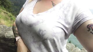 This week Titty Tuesday comes with a view! - Big Boobs Gone Wild