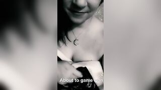 Large Boobs Gone Wild: About to play some ucking movie game's! Want to join?