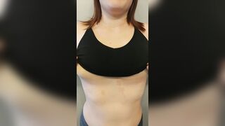 Large Boobs Gone Wild: After workout boob drop