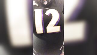 It's only weird if it doesn't work, right? Let's go, Ravens! - Big Boobs Gone Wild