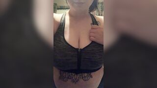 Just a quick post-workout pop/reveal. ???? ?? - Big Boobs Gone Wild