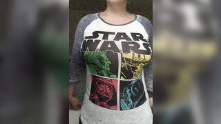 Larger Than U Thought: Breasts out or Star Wars