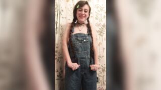 my theory is that overalls were designed to prevent curvy farm girls from being too distracting ?? - Bigger Than You Thought