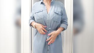 I think this Loose denim dress hides them quite well ?? or ?? xx 55yo  ???? - Bigger Than You Thought