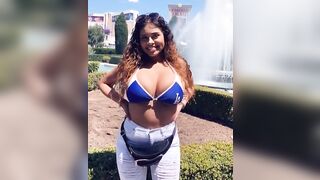 Large Breasts in Bikinis: Dodgers fan