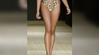 Large Breasts in Bikinis: Leopard Print