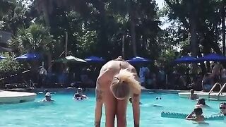 handstands Out Of The Pool