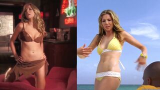 Sarah Chalke - Split Screen Bikini - Bikinis