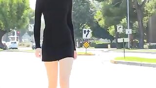 Butt vs. Boobs: She's tall