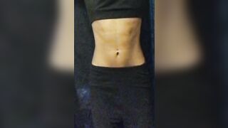 Built Chicks: Getting warmed up with some hanging knee raises