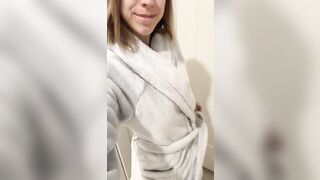 Does this view under my robe help your mundane Monday? - Athletic Babes