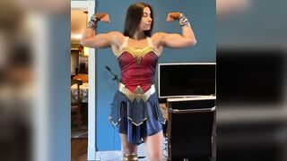 Built Gals: Personal tutor Jessica Guinan in her Wonder Woman costume
