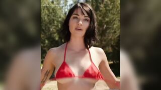 Women with B-Cup Size: Cortney Palm in the 2014 American horror comedy film: Zombeavers