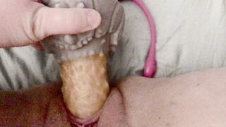 Bad Dragon: See how constricted my lips grasp my crackers cock! ??