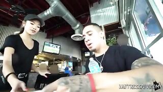 My bully visited our family restaurant and he complained about the late service. As a compensation, he took my sister for an all night personal service. - Bang my Bully