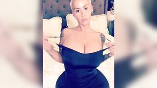 Boobs are Barely Contained: Amber rose