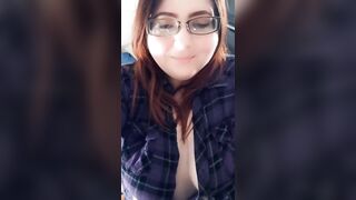 BBW: Hope you like a lady in glasses and flannel!