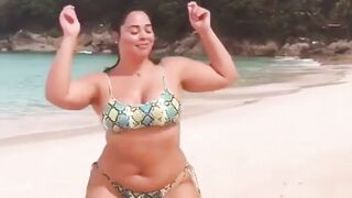 Tabria Majors being joyful - Big Beautiful Women In Bikinis