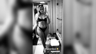 Iskra in a slinky bikini in Miami