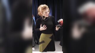 Bella Thorne pressing her tits in public