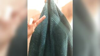 Dropping my towel disclose and bounce OC
