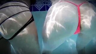 Butthole Behind Strap: Some Underwater Butt Shaking