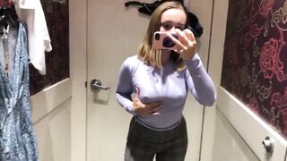 Getting risky in the dressing room. what can i say, i love playing in public