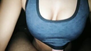 Most good Porn: Excellent Sports Brassiere Titfuck With Giant Ejaculation