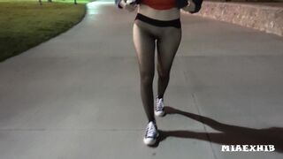 Sheer Pantyhose At Night - Best Porn