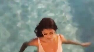 coming Out Of The Pool In A Sheer Swimsuit