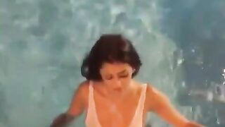 Most good Porn: Coming Without The Pool In A Sheer Swimsuit