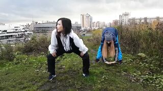 Working Out Is Always Better Outdoors And With A Friend - Best Porn