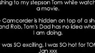 Hidden Cam - Hot Blonde Stepmom Jan Teases Her Real Stepson Tom - Best Porn