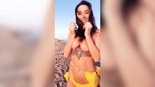 Liya Silver on the beach - Best Teens