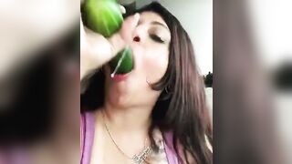 More good Blowjobs: cucumbers have all the pleasure
