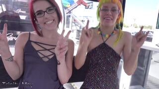 Trinity May and Ultra Happy flashing and fapping at the state fair part 2 - Better Holdthemoan